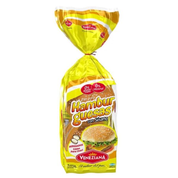 Veneziana pan hamburguesas x4u