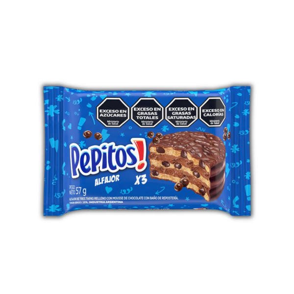 Terrabusi pepitos alfajor x57g trip