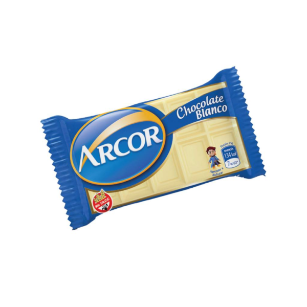 Arcor chocolate celofan x25 blanco