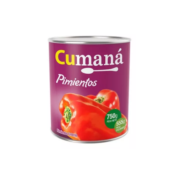 Cumana pimientos morrones 750g ent