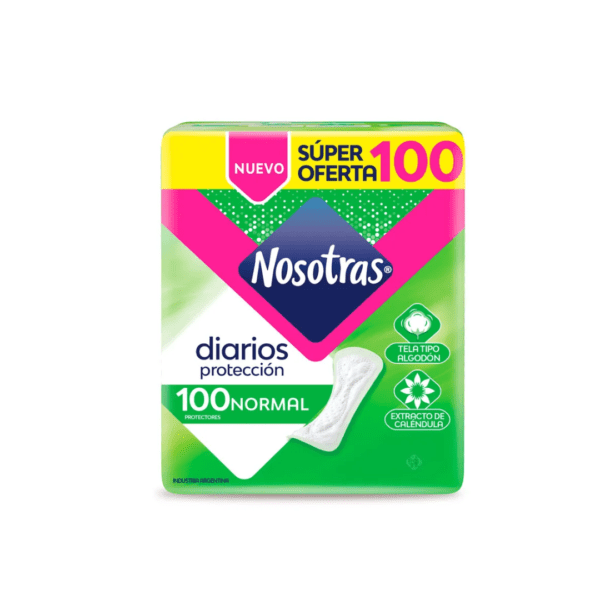 Nosotras pr diarios x100 normal ph a/m
