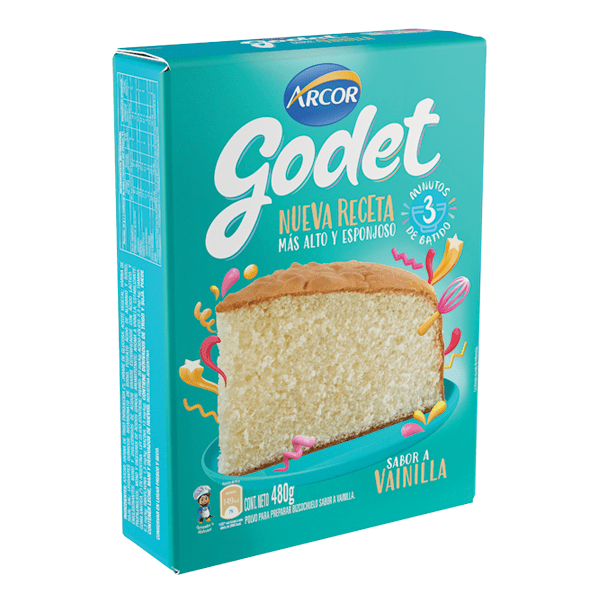 Godet bizcochuelo x480g s/vainilla