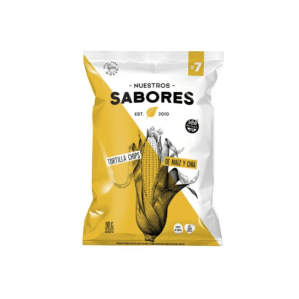 Tortilla chips maiz con chia 90g