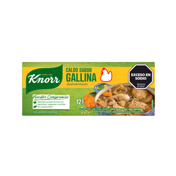 Knorr caldo x 12 cubos gallina