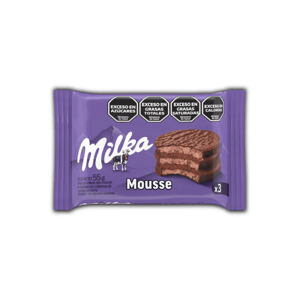 Milka alfajor trip x 55g mousse
