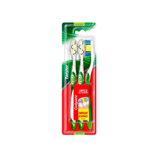 Colgate cepillo twister fresh med x3