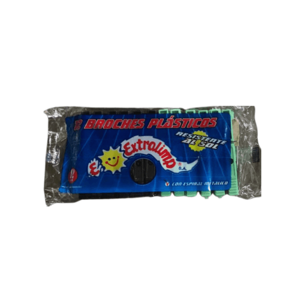 Extralimp broches x 12 plasticos
