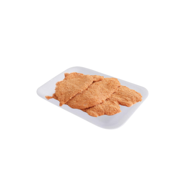 Milanesa pollo bandeja x 100 gramos con condimento
