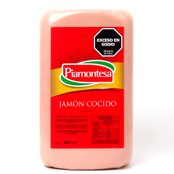 La piamontesa jamon cocido x 100 gramos