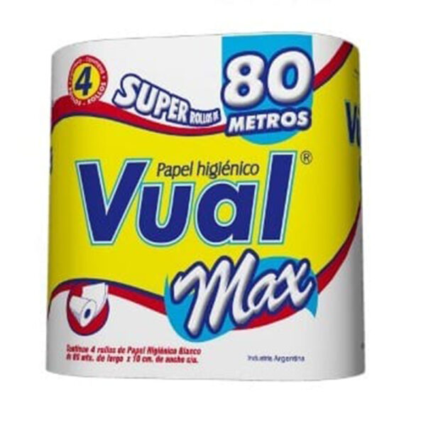 Vual papel higienico max 4x80m