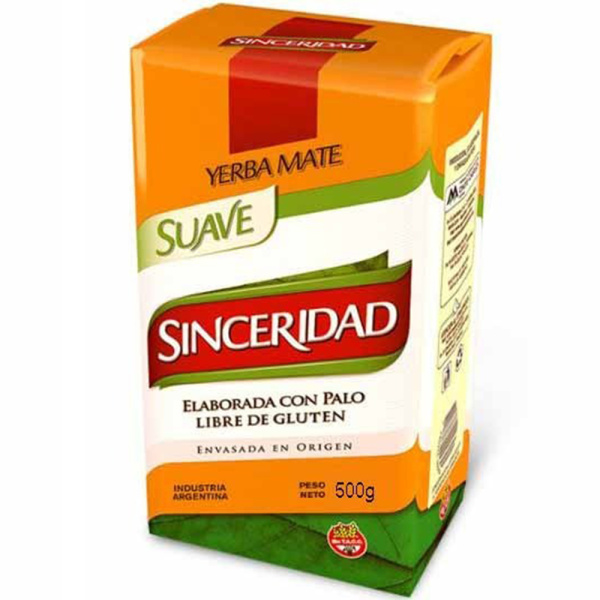 Sinceridad yerba x 500g suave c/palo