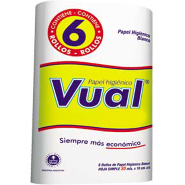 Vual papel higienico max 6x80m