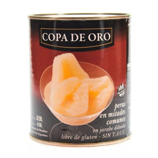 Copa de oro peras en mitades x820g