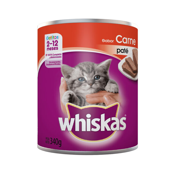 Whiskas x340g gatitos carne lata