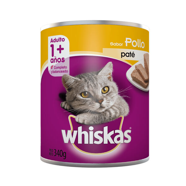 Whiskas x340g adulto pollo lata