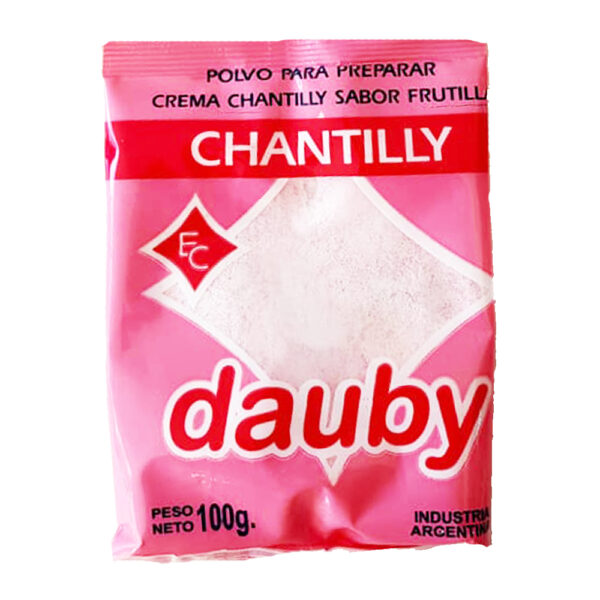 Dauby crema chantilly x100g frutilla
