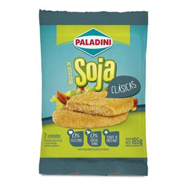 Paladini milanesa de soja clasx 2 165g