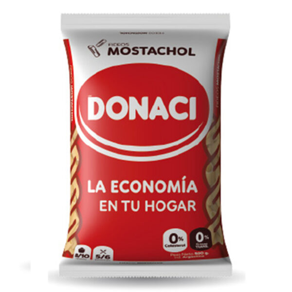 Donaci fideos x500g mostachol