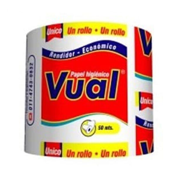 Vual papel higienico 1 x50m