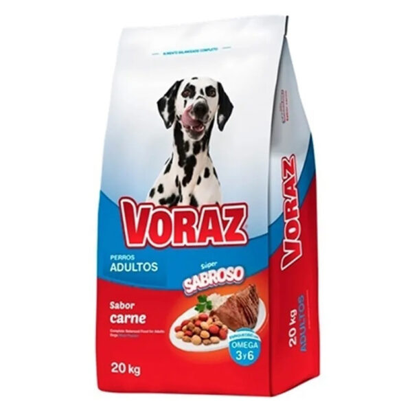 Voraz alimento p/perro adulto x20kg