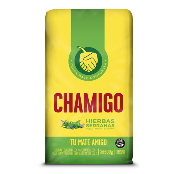 Chamigo yerba c/hierbas serranas x 500