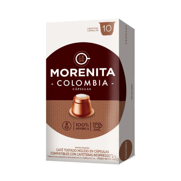 La morenita cafe capsulas colombia x10u