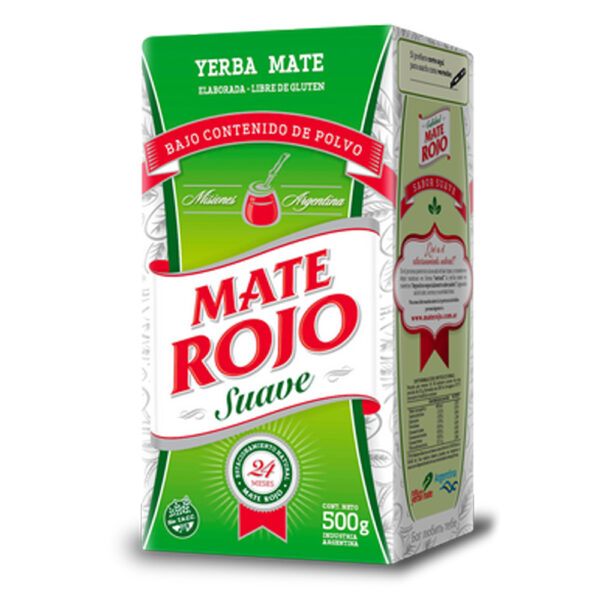 Mate rojo yerba x 500g suave