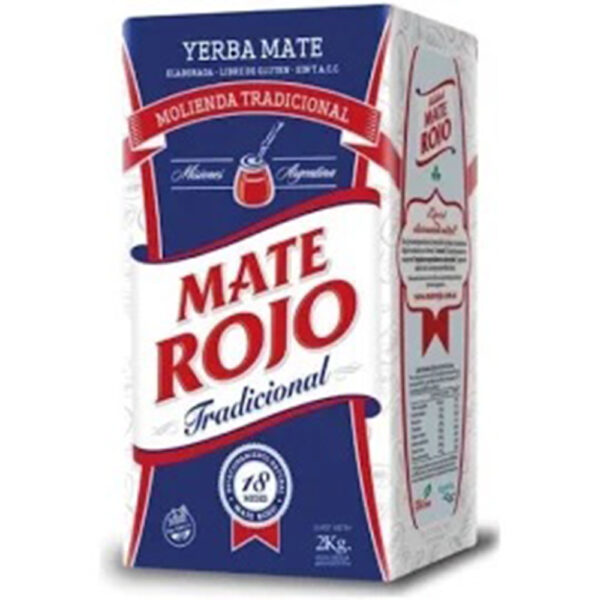 Mate rojo yerba x 2kg tradicional