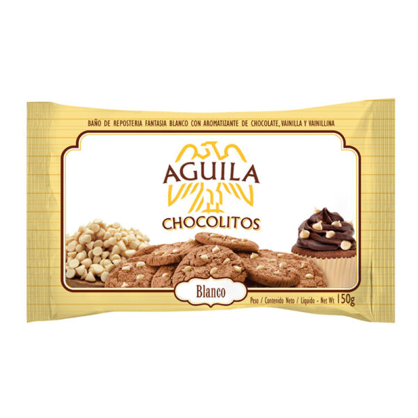 Aguila chocolitos gotas x150g blancos