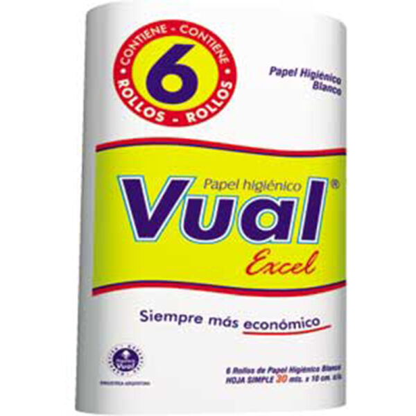 Vual papel higienico excel 6x30m