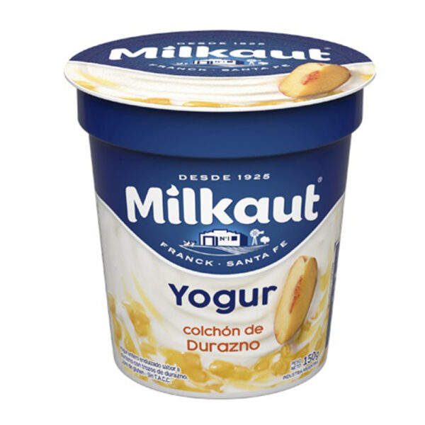 Milkaut yog ent x150g c/durazno