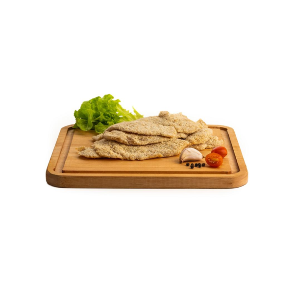 Milanesa pollo x 100 gramos con condimento