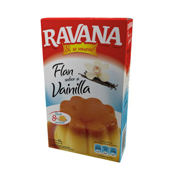 Ravana flan de vainilla x60g