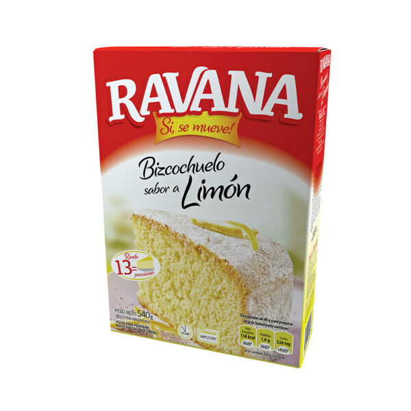 Ravana bizcochuelo de limon x540g