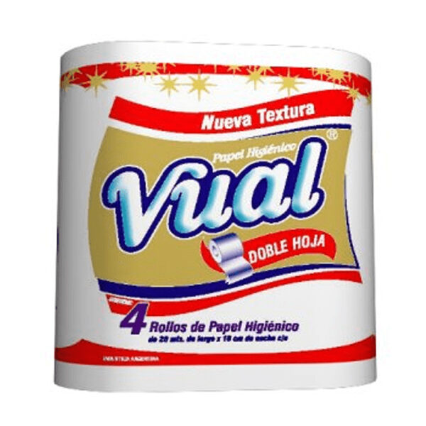 Vual papel higienico doble hoja 4x20m