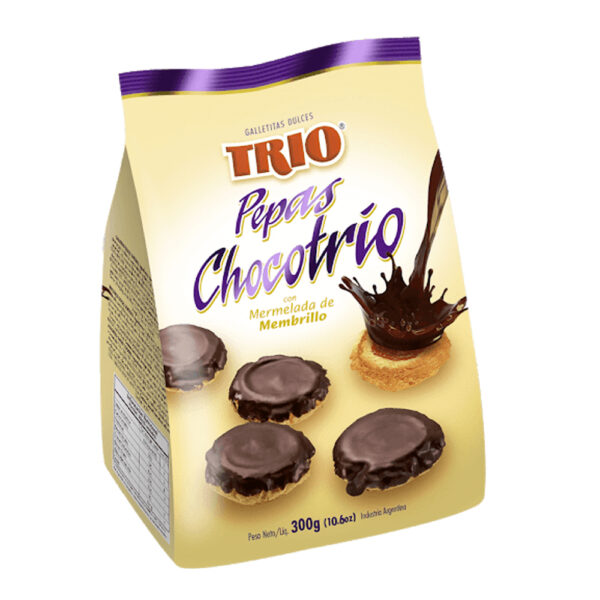 Trio gall. pepas x300g chocotrio