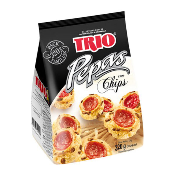 Trio gall. pepas x300g con chips