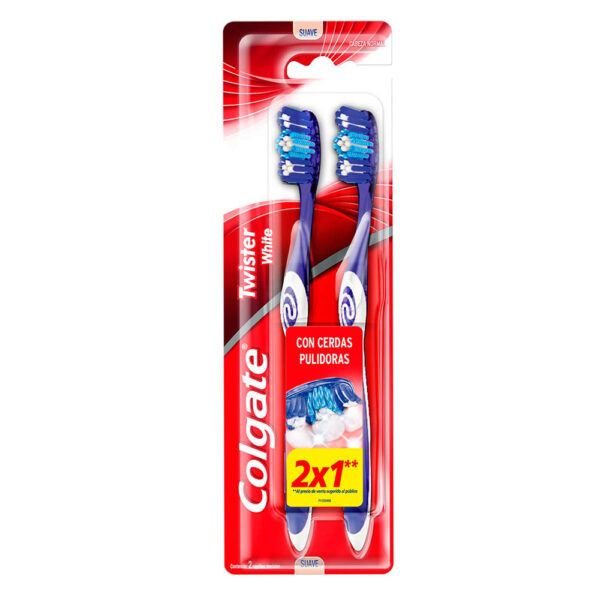Colgate cepillo twister white 2x1