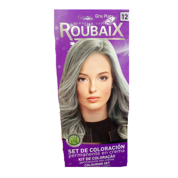 Roubaix set coloracion 12 gris plata