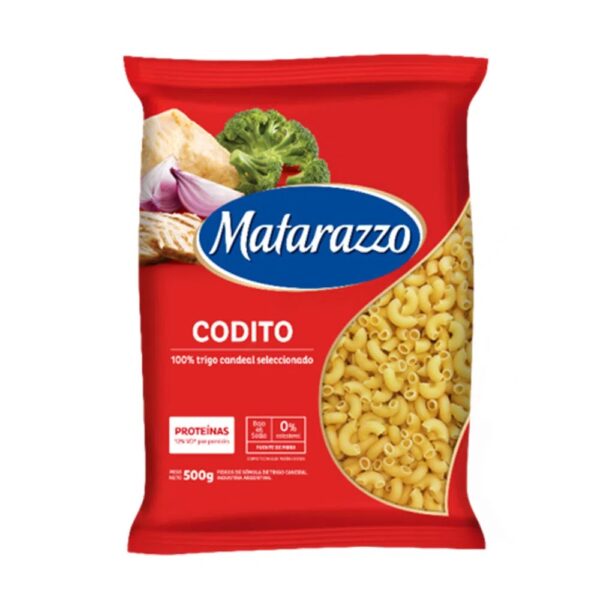 Matarazzo fideos x500 codito rayado