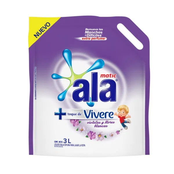 Ala jabon liq 3l dp matic eco lavado c/vivere viol y fb