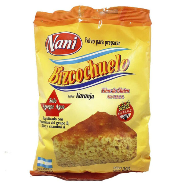Nani bizcochuelo x300g naranja