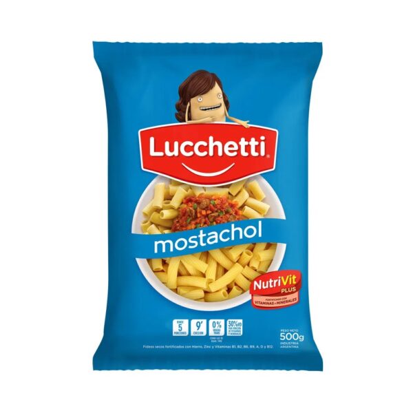 Lucchetti fideos 500g mostachol