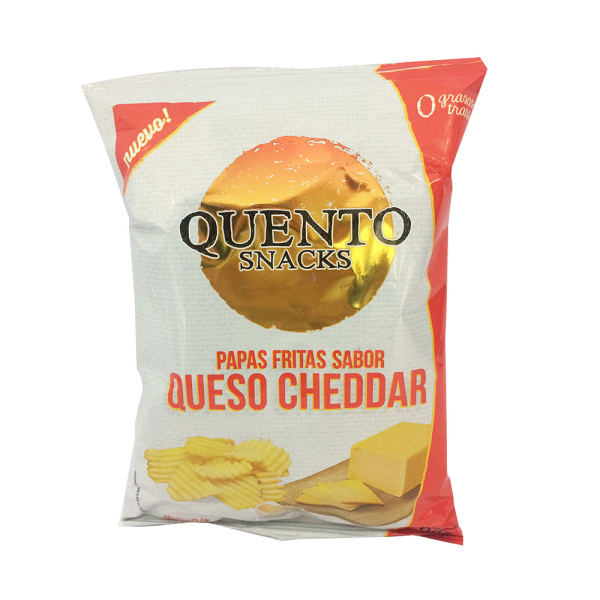 Quento papas queso cheddar 82g