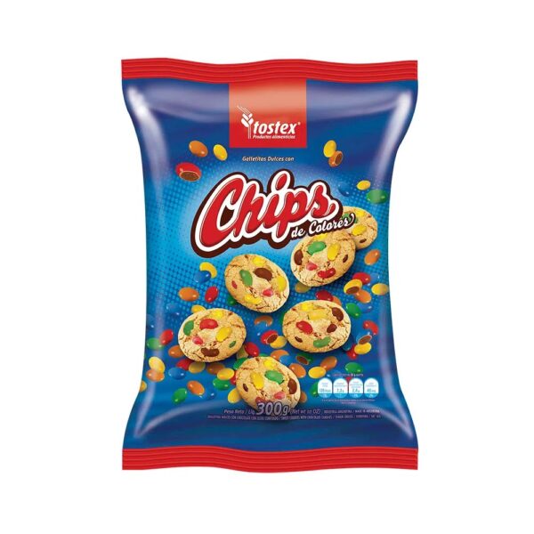 Tostex galletitas 270g chips-color