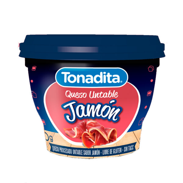 Tonadita queso untable x180g jamon