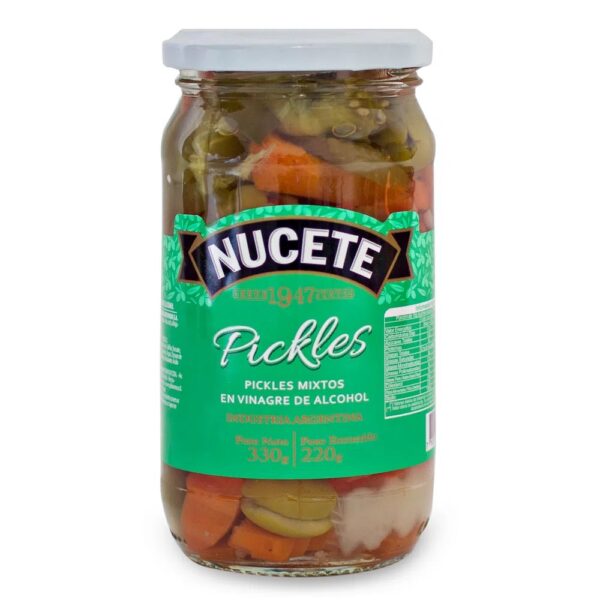 Nucete pickles x220g en vinagre