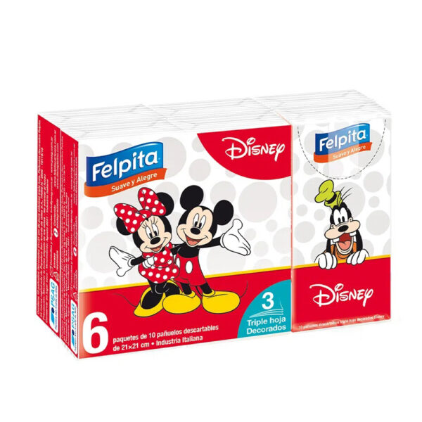 Felpita pañuelo descartable 6x10u