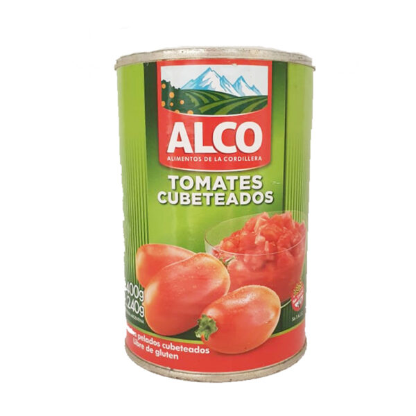 Alco tomate pelado x400g cubeteado