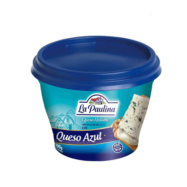La paulina queso untable x190g azul